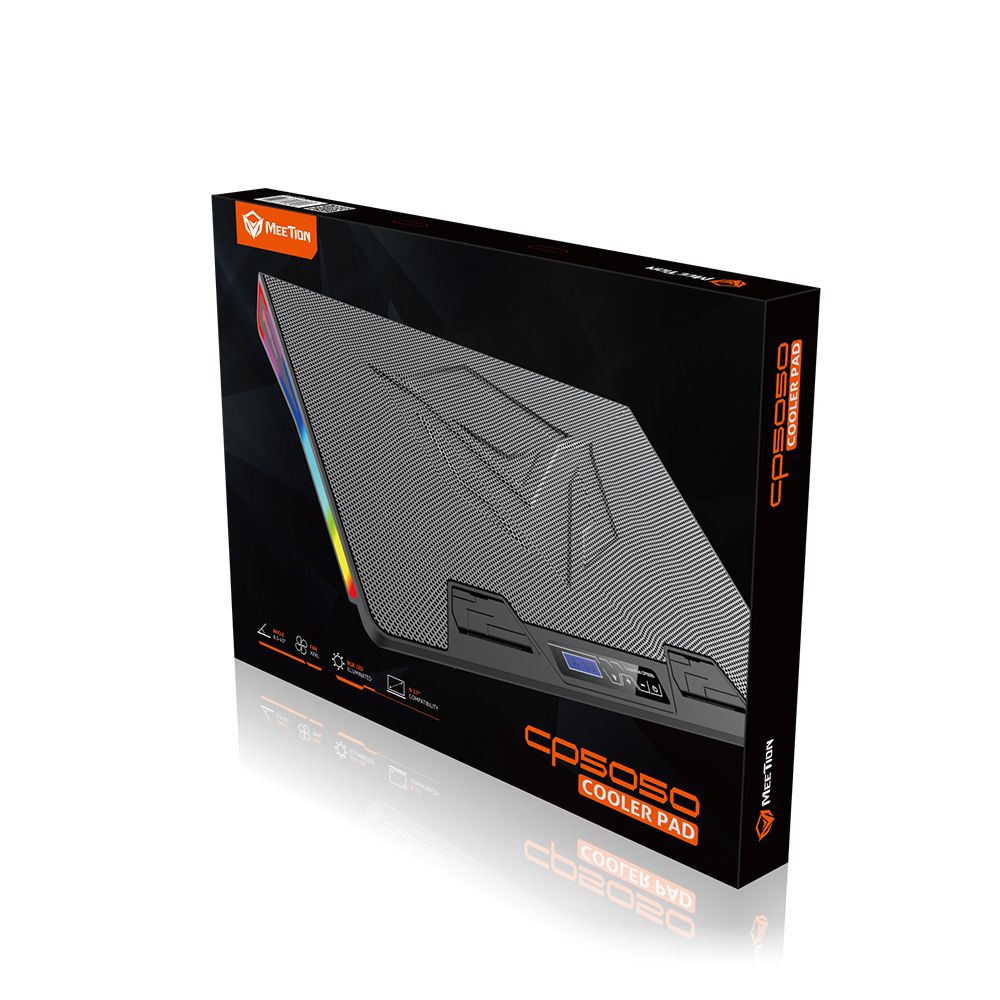 MeeTion CP5050 Super Silent RGB Gaming Cooler Pad - MT-CP5050